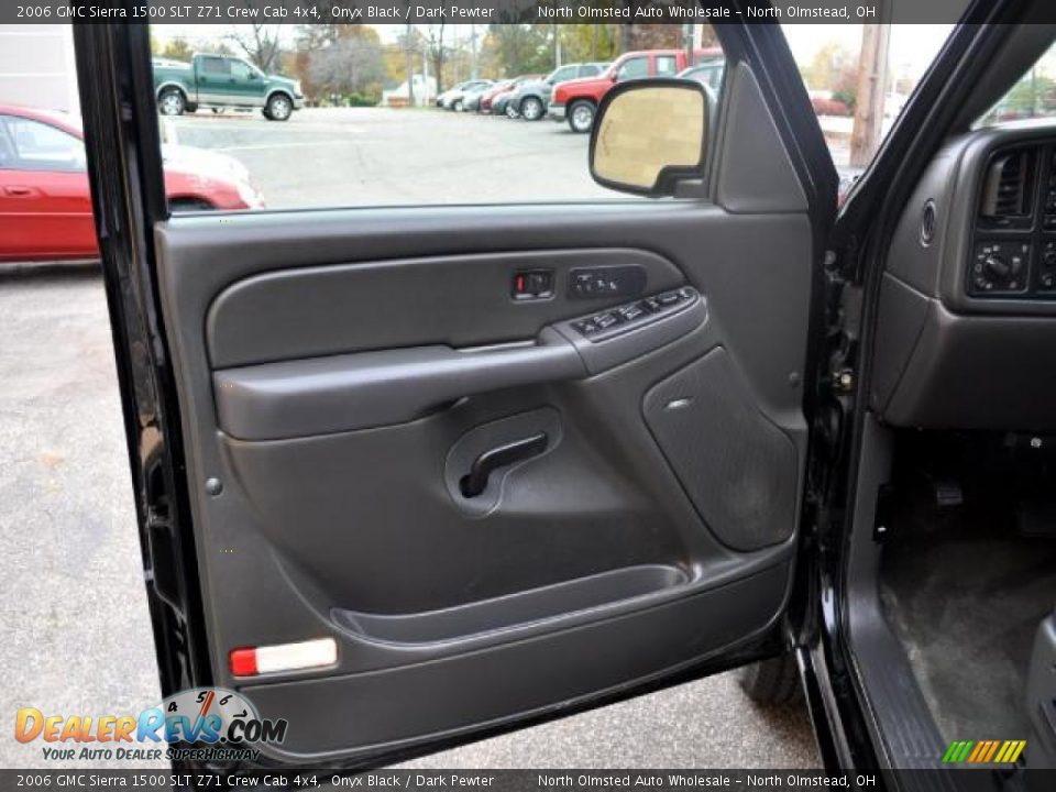 2006 GMC Sierra 1500 SLT Z71 Crew Cab 4x4 Onyx Black / Dark Pewter Photo #20