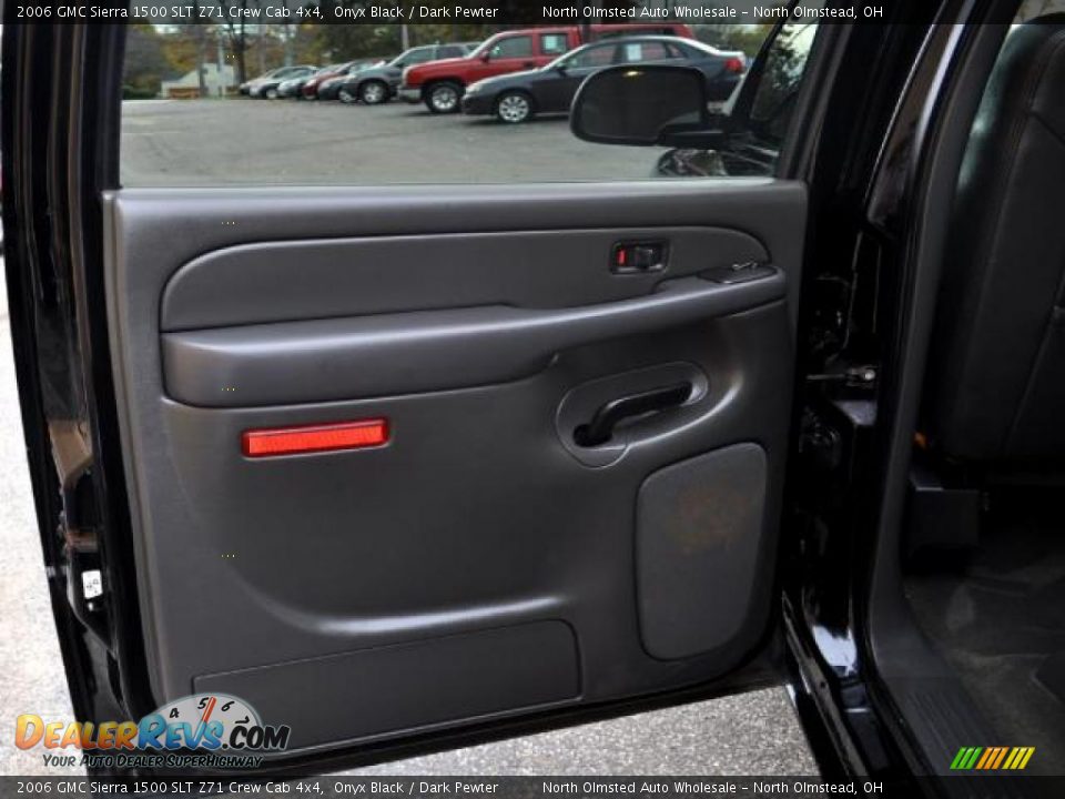 2006 GMC Sierra 1500 SLT Z71 Crew Cab 4x4 Onyx Black / Dark Pewter Photo #24