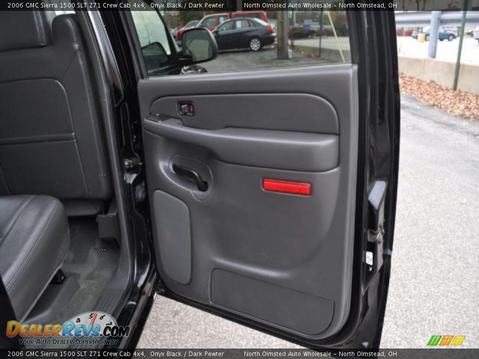 2006 GMC Sierra 1500 SLT Z71 Crew Cab 4x4 Onyx Black / Dark Pewter Photo #28