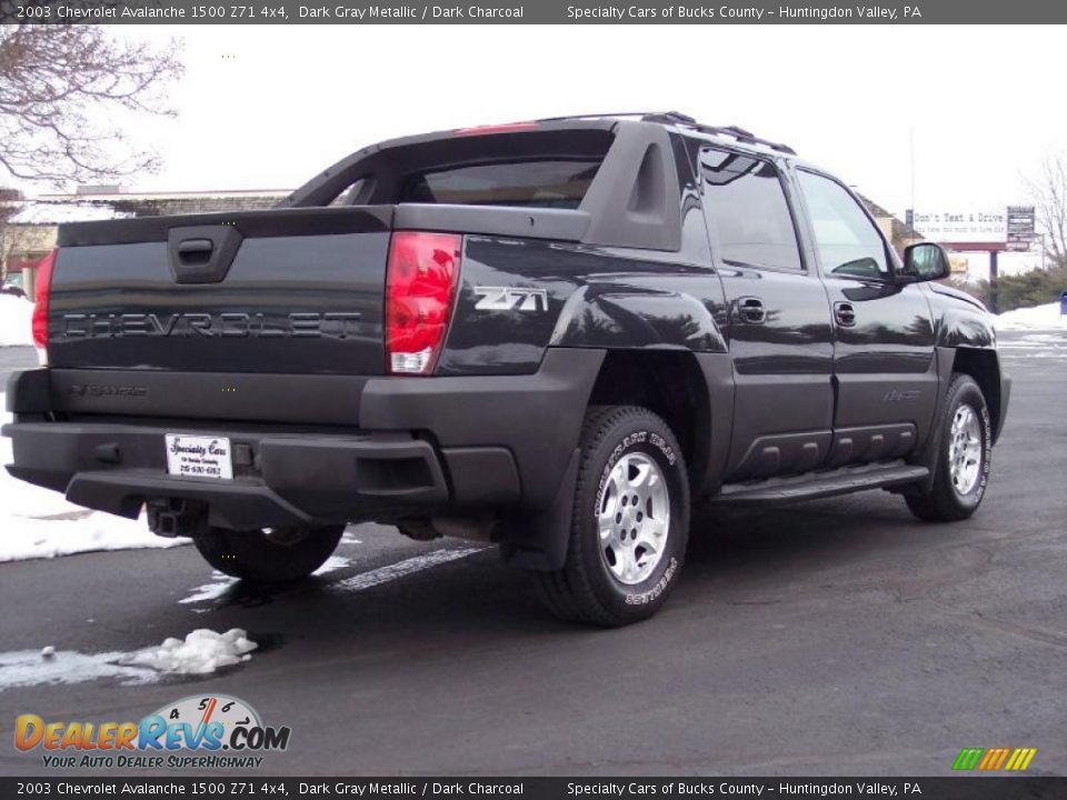 2003 Chevrolet Avalanche 1500 Z71 4x4 Dark Gray Metallic / Dark Charcoal Photo #5