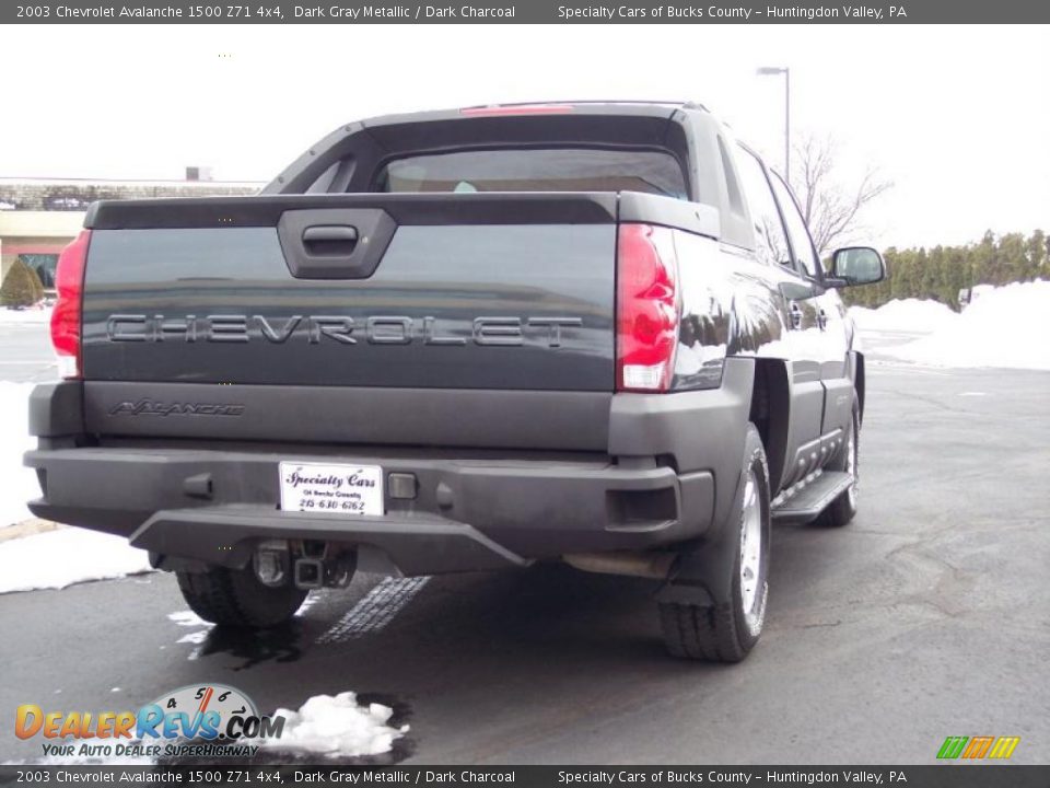 2003 Chevrolet Avalanche 1500 Z71 4x4 Dark Gray Metallic / Dark Charcoal Photo #6