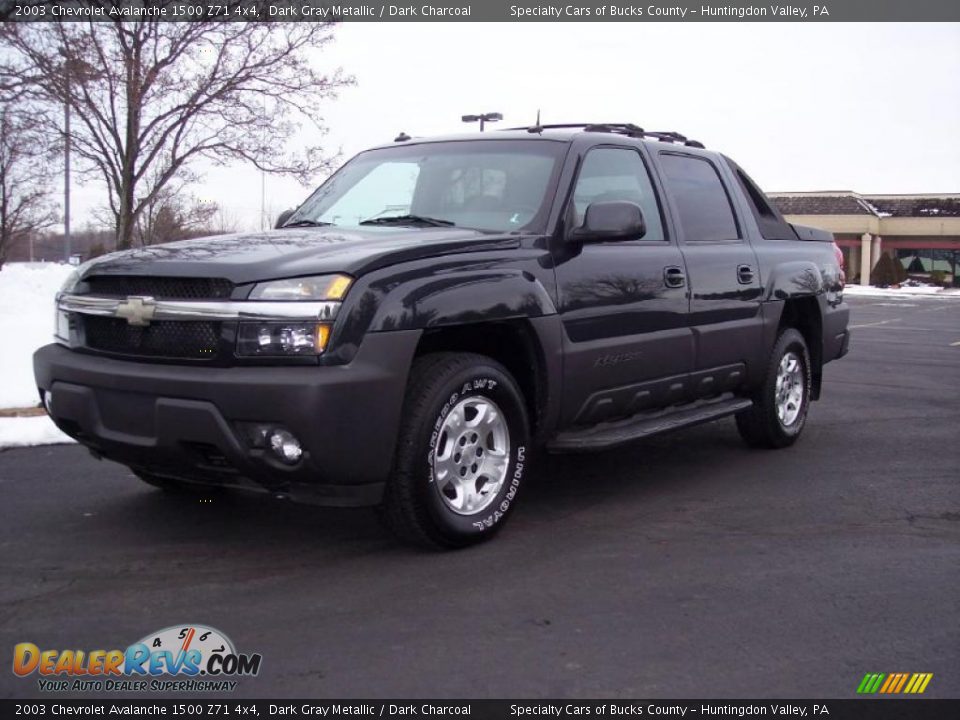 2003 Chevrolet Avalanche 1500 Z71 4x4 Dark Gray Metallic / Dark Charcoal Photo #10
