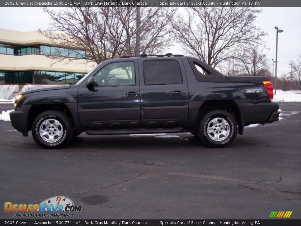 2003 Chevrolet Avalanche 1500 Z71 4x4 Dark Gray Metallic / Dark Charcoal Photo #12