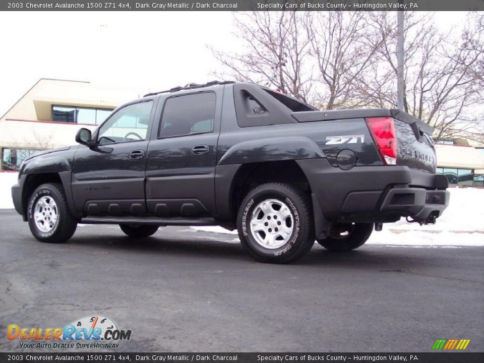 2003 Chevrolet Avalanche 1500 Z71 4x4 Dark Gray Metallic / Dark Charcoal Photo #13