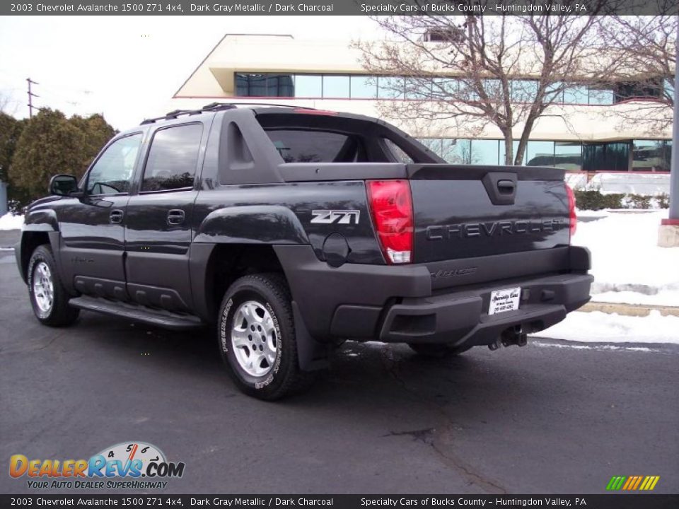 2003 Chevrolet Avalanche 1500 Z71 4x4 Dark Gray Metallic / Dark Charcoal Photo #14