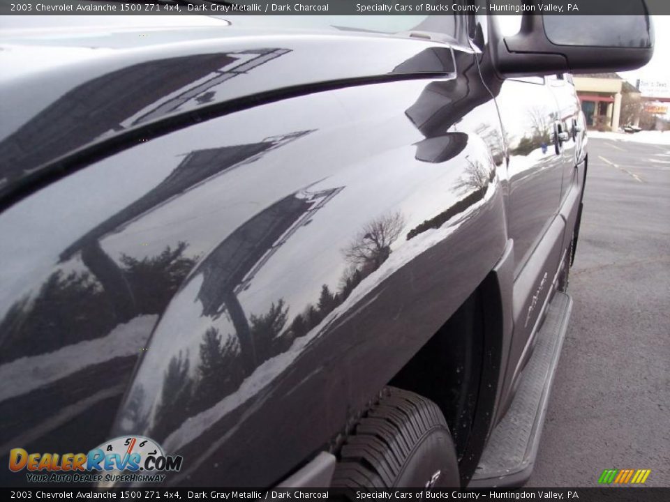 2003 Chevrolet Avalanche 1500 Z71 4x4 Dark Gray Metallic / Dark Charcoal Photo #18
