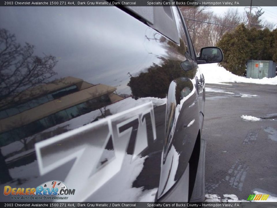 2003 Chevrolet Avalanche 1500 Z71 4x4 Dark Gray Metallic / Dark Charcoal Photo #20