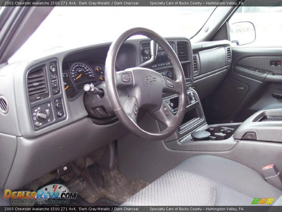 2003 Chevrolet Avalanche 1500 Z71 4x4 Dark Gray Metallic / Dark Charcoal Photo #25