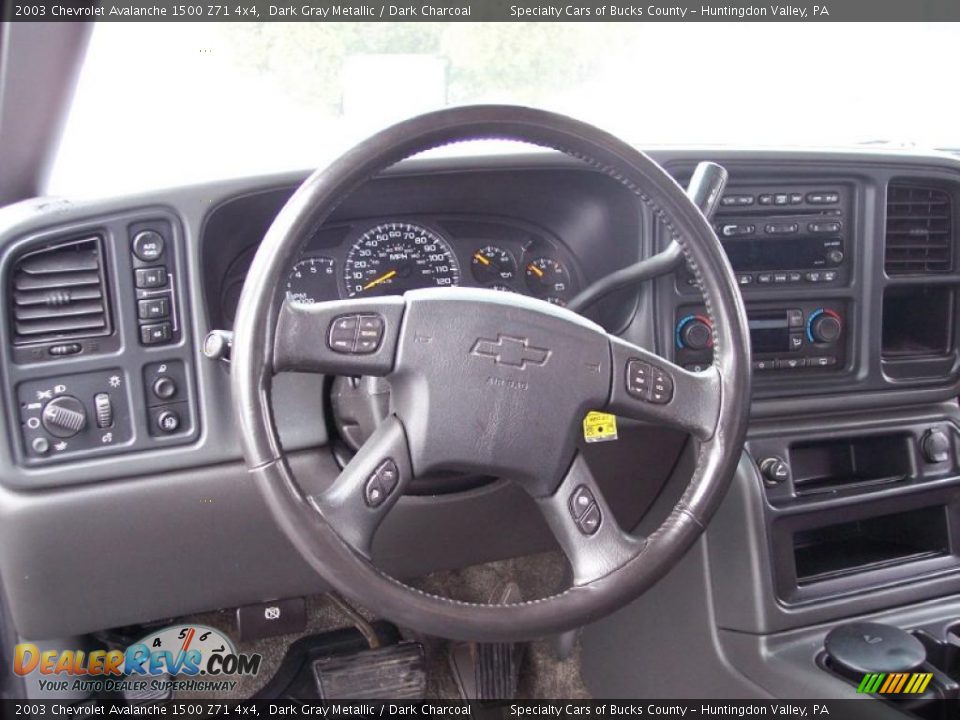 2003 Chevrolet Avalanche 1500 Z71 4x4 Dark Gray Metallic / Dark Charcoal Photo #31