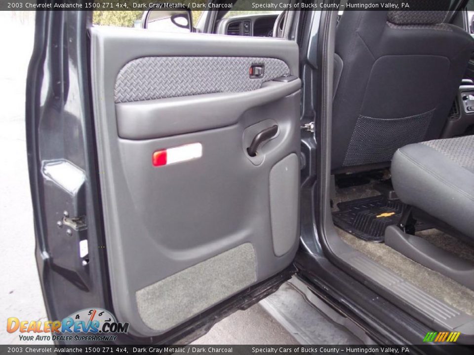 2003 Chevrolet Avalanche 1500 Z71 4x4 Dark Gray Metallic / Dark Charcoal Photo #34