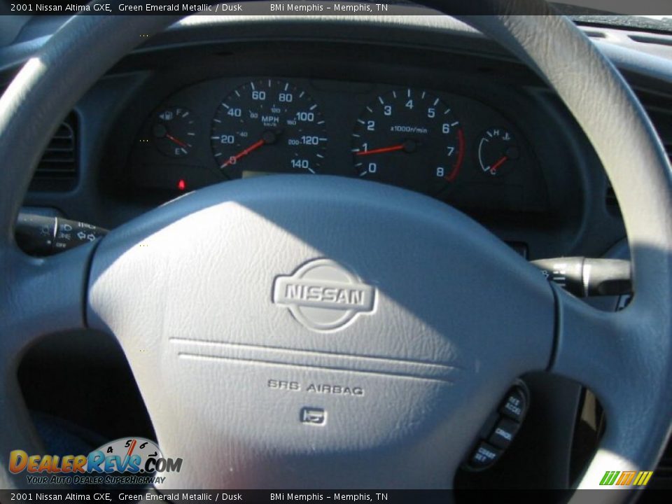 2001 Nissan Altima GXE Green Emerald Metallic / Dusk Photo #12