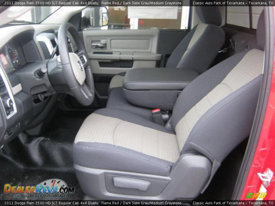 Dark Slate Gray/Medium Graystone Interior - 2011 Dodge Ram 3500 HD SLT Regular Cab 4x4 Dually Photo #13