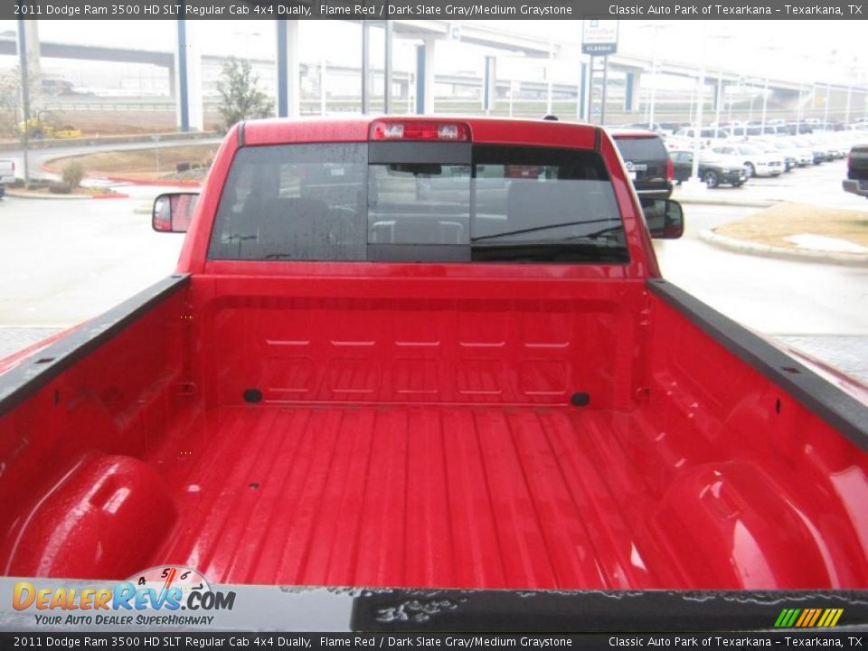 2011 Dodge Ram 3500 HD SLT Regular Cab 4x4 Dually Flame Red / Dark Slate Gray/Medium Graystone Photo #16