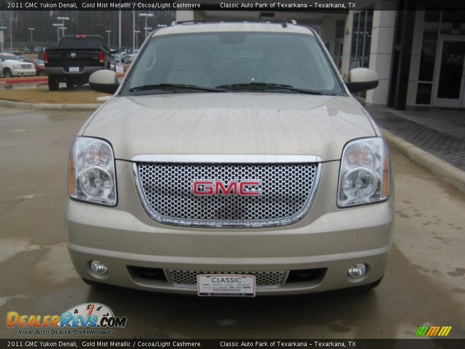 2011 GMC Yukon Denali Gold Mist Metallic / Cocoa/Light Cashmere Photo #8