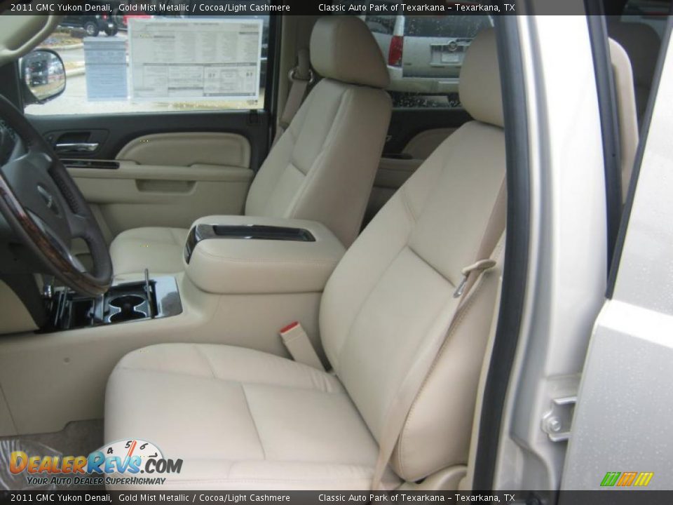 2011 GMC Yukon Denali Gold Mist Metallic / Cocoa/Light Cashmere Photo #15