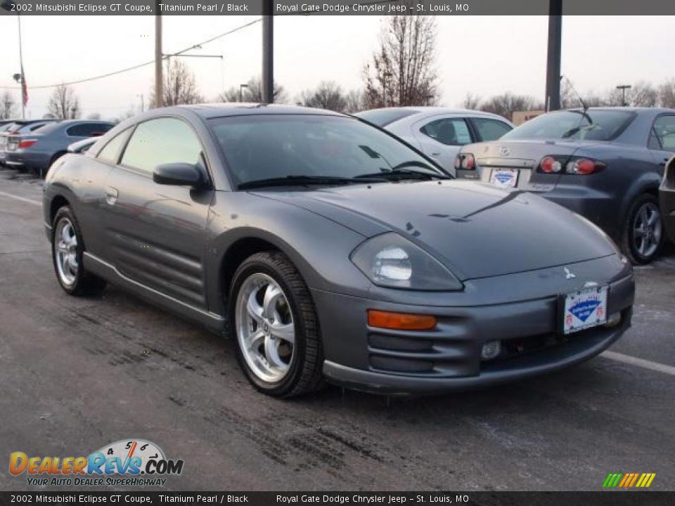 2002 Mitsubishi Eclipse GT Coupe Titanium Pearl / Black Photo #2