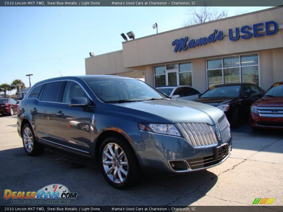 2010 Lincoln MKT FWD Steel Blue Metallic / Light Stone Photo #2