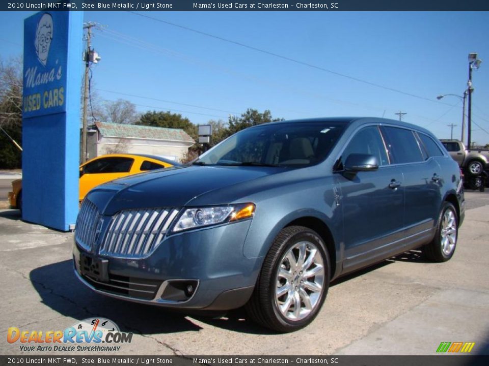 2010 Lincoln MKT FWD Steel Blue Metallic / Light Stone Photo #4