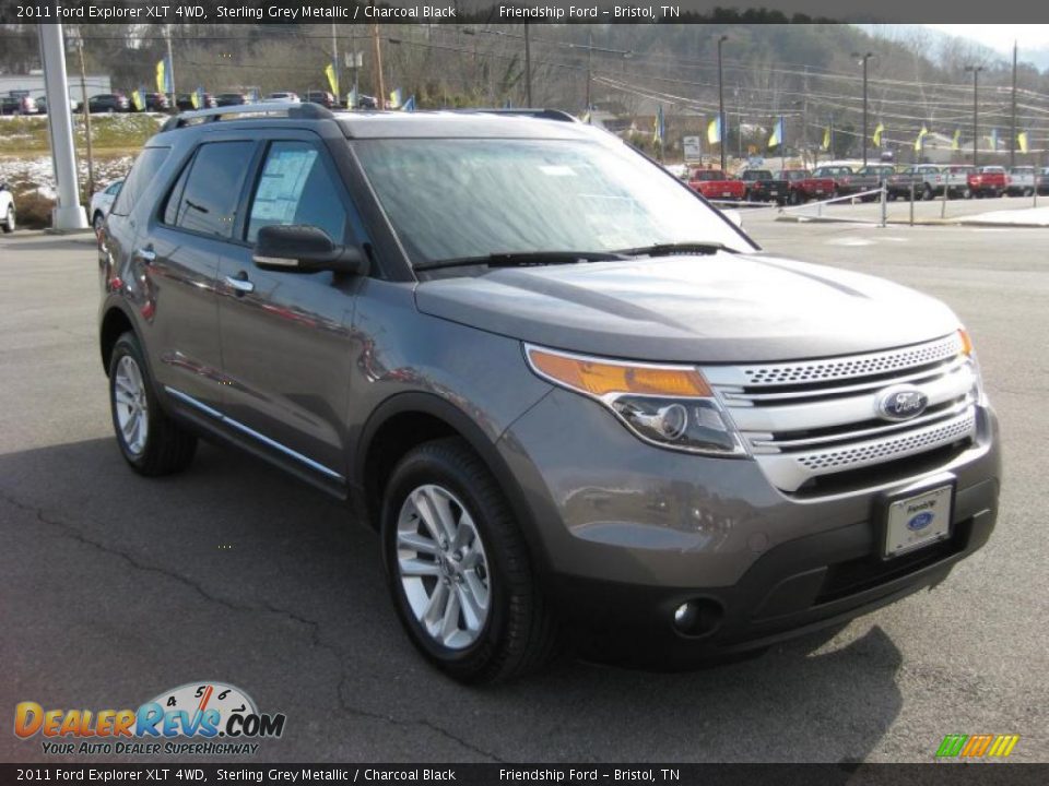 2011 Ford Explorer XLT 4WD Sterling Grey Metallic / Charcoal Black Photo #4