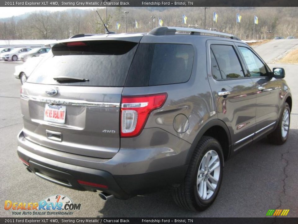 2011 Ford Explorer XLT 4WD Sterling Grey Metallic / Charcoal Black Photo #6