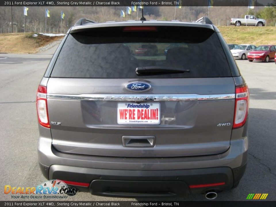 2011 Ford Explorer XLT 4WD Sterling Grey Metallic / Charcoal Black Photo #7