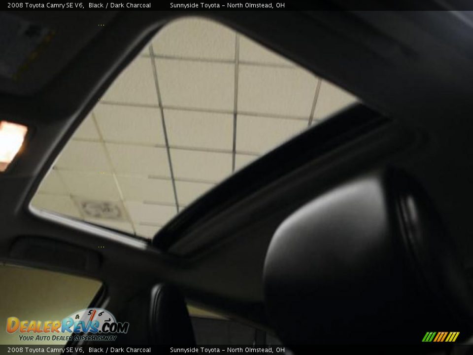 2008 Toyota Camry SE V6 Black / Dark Charcoal Photo #20