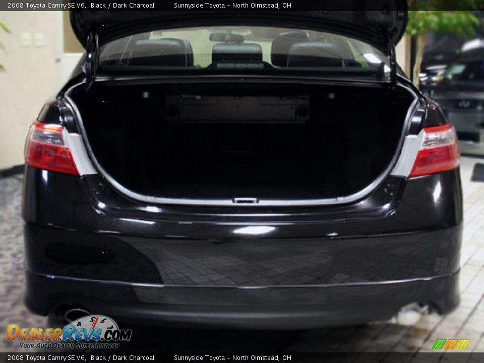 2008 Toyota Camry SE V6 Black / Dark Charcoal Photo #21
