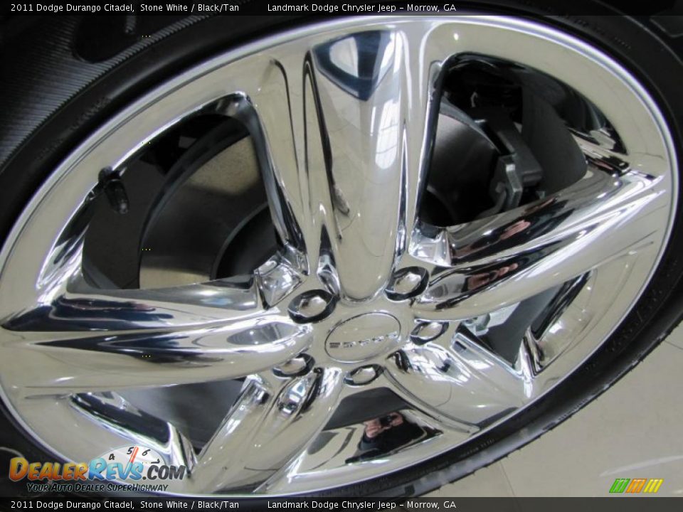 2011 Dodge Durango Citadel Stone White / Black/Tan Photo #4