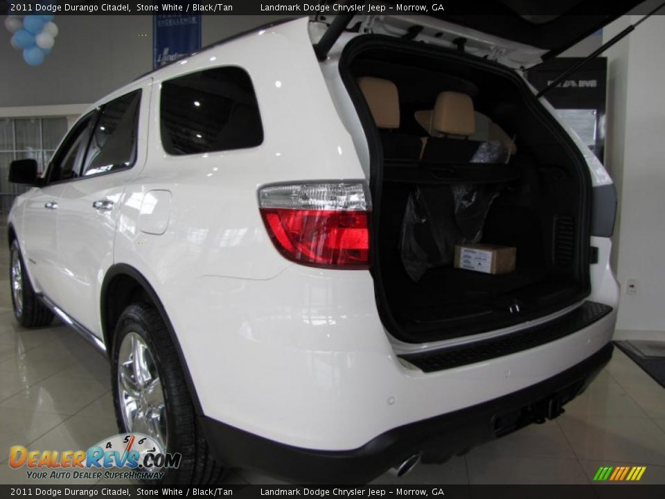 2011 Dodge Durango Citadel Stone White / Black/Tan Photo #8