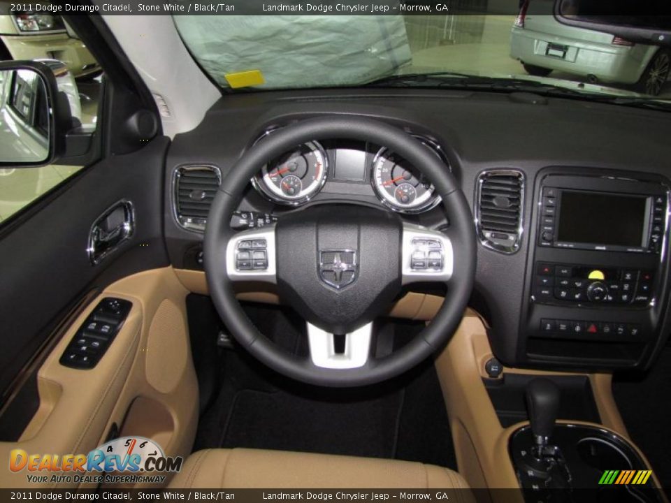 2011 Dodge Durango Citadel Steering Wheel Photo #11