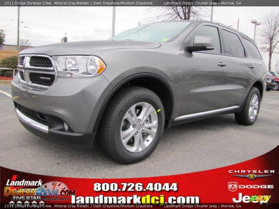 2011 Dodge Durango Crew Mineral Gray Metallic / Dark Graystone/Medium Graystone Photo #1