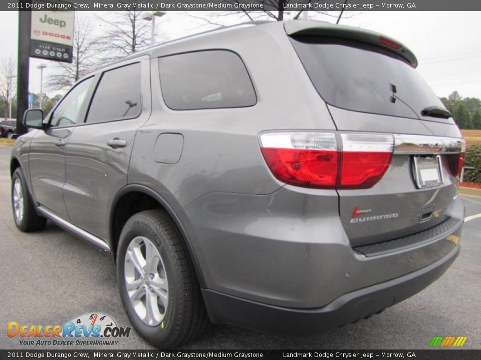 2011 Dodge Durango Crew Mineral Gray Metallic / Dark Graystone/Medium Graystone Photo #2