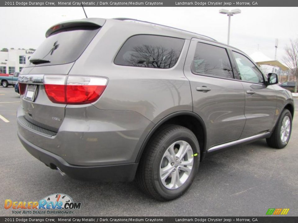 2011 Dodge Durango Crew Mineral Gray Metallic / Dark Graystone/Medium Graystone Photo #3