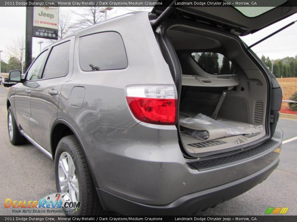2011 Dodge Durango Crew Mineral Gray Metallic / Dark Graystone/Medium Graystone Photo #8