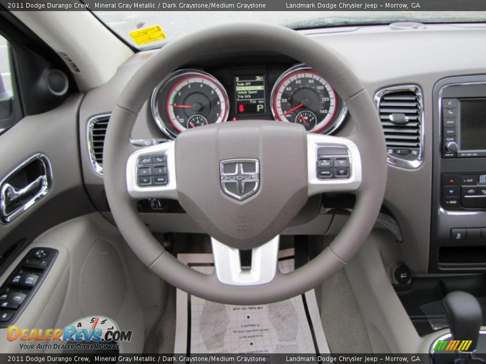 2011 Dodge Durango Crew Mineral Gray Metallic / Dark Graystone/Medium Graystone Photo #12