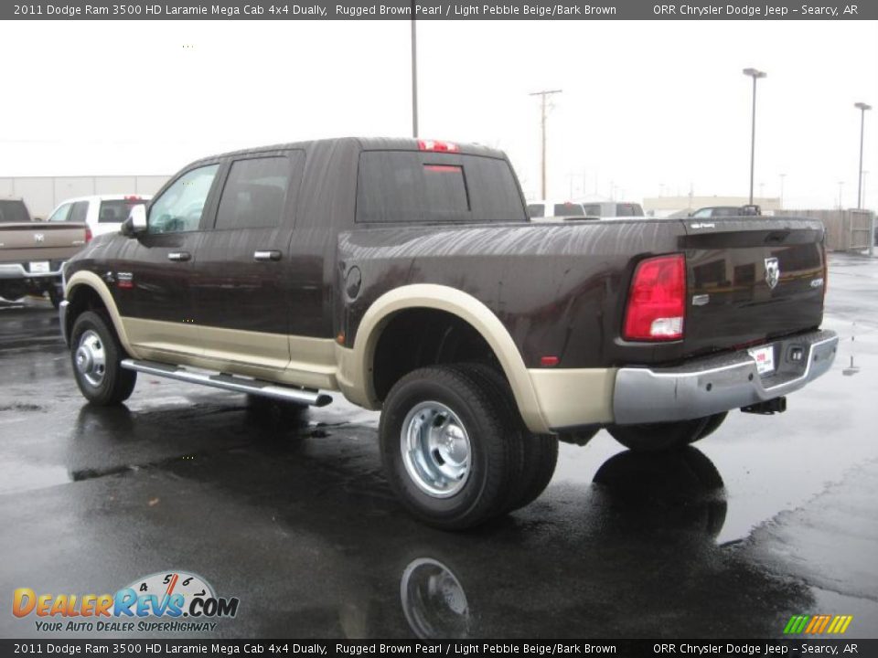 Rugged Brown Pearl 2011 Dodge Ram 3500 HD Laramie Mega Cab 4x4 Dually Photo #7