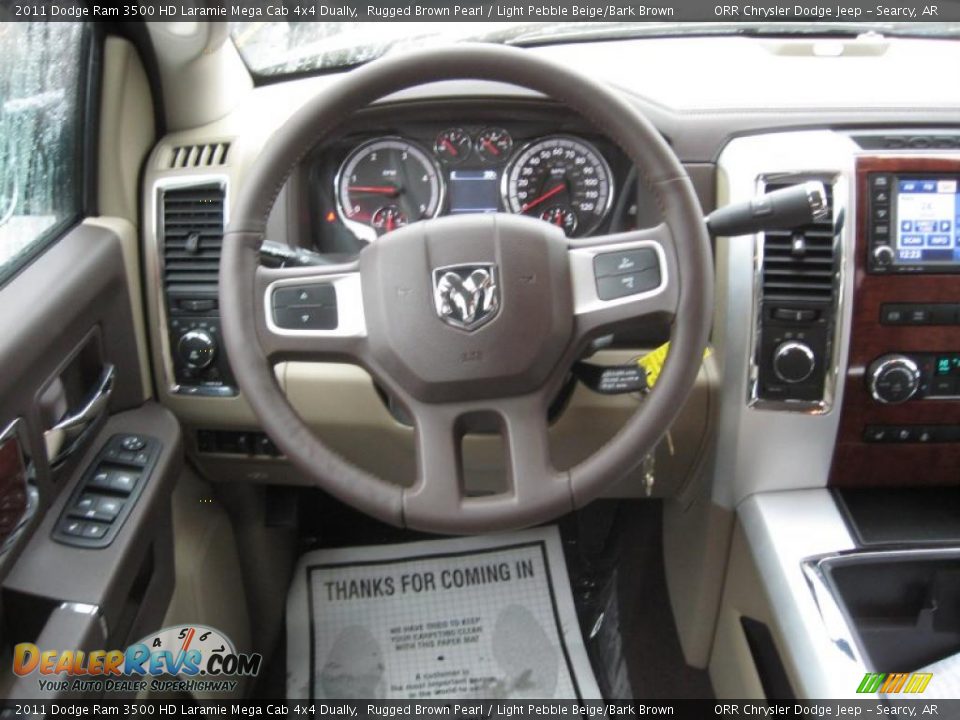 2011 Dodge Ram 3500 HD Laramie Mega Cab 4x4 Dually Steering Wheel Photo #9