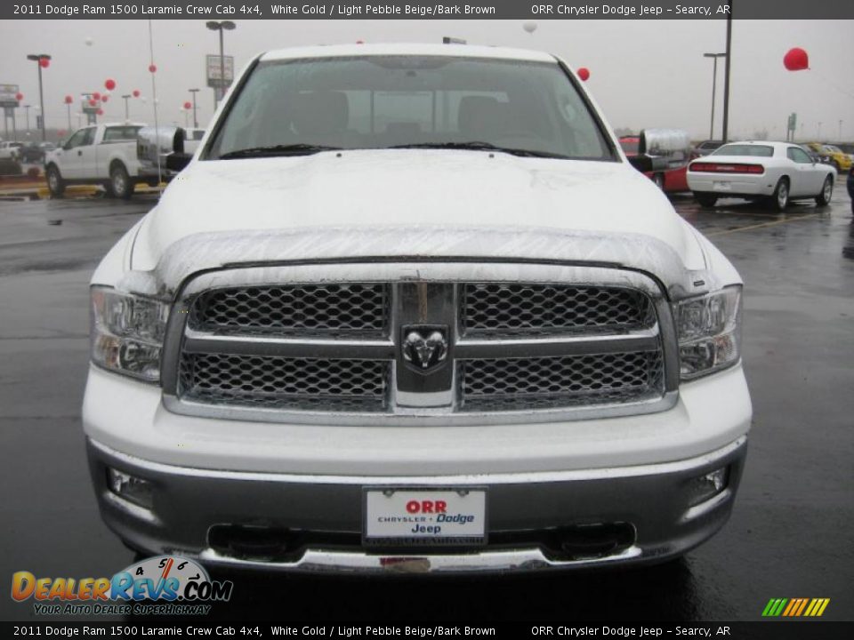 2011 Dodge Ram 1500 Laramie Crew Cab 4x4 White Gold / Light Pebble Beige/Bark Brown Photo #2