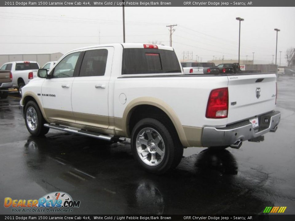 2011 Dodge Ram 1500 Laramie Crew Cab 4x4 White Gold / Light Pebble Beige/Bark Brown Photo #7