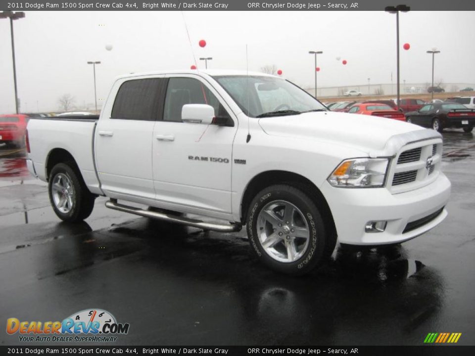 Bright White 2011 Dodge Ram 1500 Sport Crew Cab 4x4 Photo #3