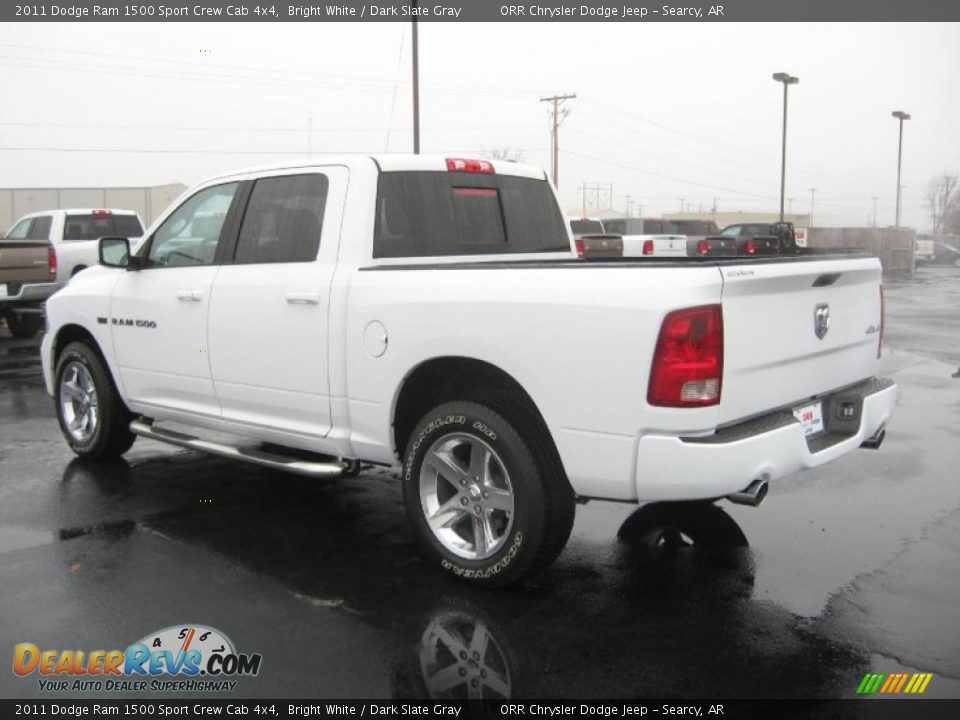2011 Dodge Ram 1500 Sport Crew Cab 4x4 Bright White / Dark Slate Gray Photo #7