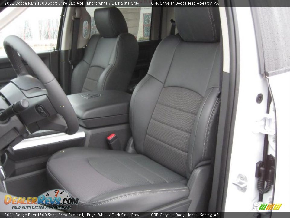 2011 Dodge Ram 1500 Sport Crew Cab 4x4 Bright White / Dark Slate Gray Photo #13