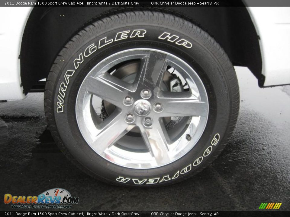 2011 Dodge Ram 1500 Sport Crew Cab 4x4 Bright White / Dark Slate Gray Photo #16
