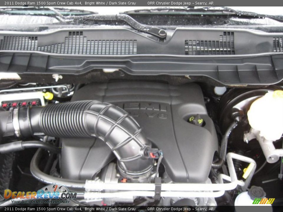2011 Dodge Ram 1500 Sport Crew Cab 4x4 Bright White / Dark Slate Gray Photo #17