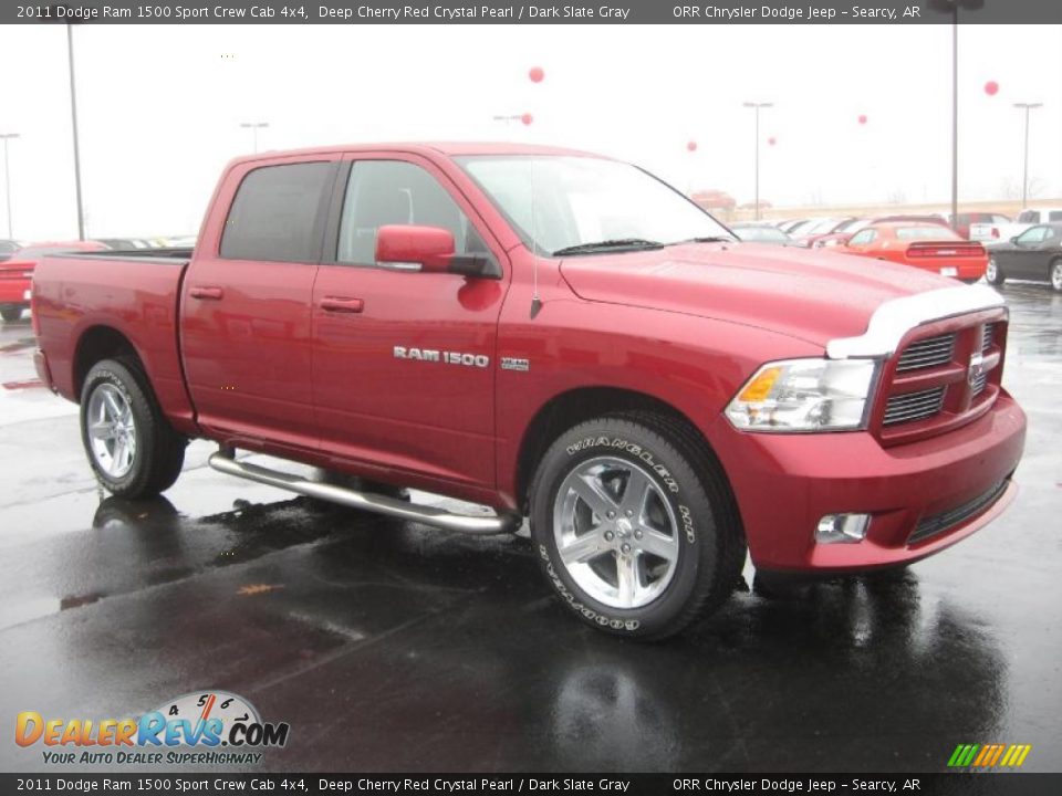 Deep Cherry Red Crystal Pearl 2011 Dodge Ram 1500 Sport Crew Cab 4x4 Photo #3
