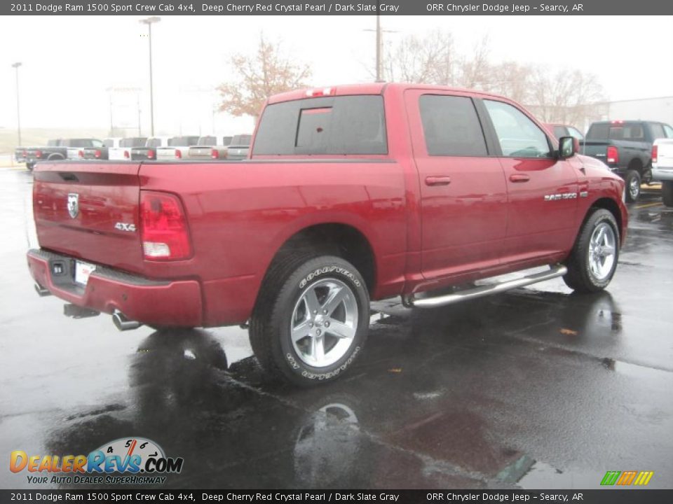 2011 Dodge Ram 1500 Sport Crew Cab 4x4 Deep Cherry Red Crystal Pearl / Dark Slate Gray Photo #5