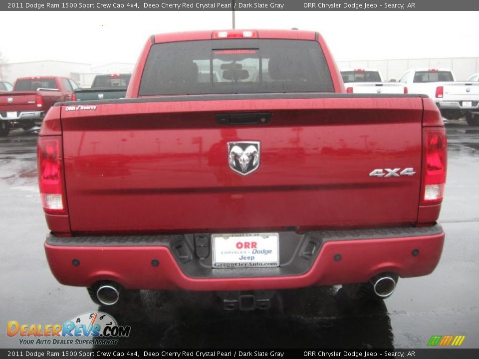 2011 Dodge Ram 1500 Sport Crew Cab 4x4 Deep Cherry Red Crystal Pearl / Dark Slate Gray Photo #6