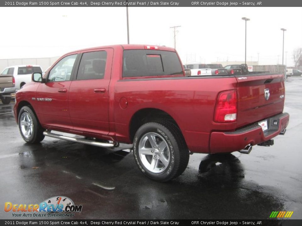 2011 Dodge Ram 1500 Sport Crew Cab 4x4 Deep Cherry Red Crystal Pearl / Dark Slate Gray Photo #7
