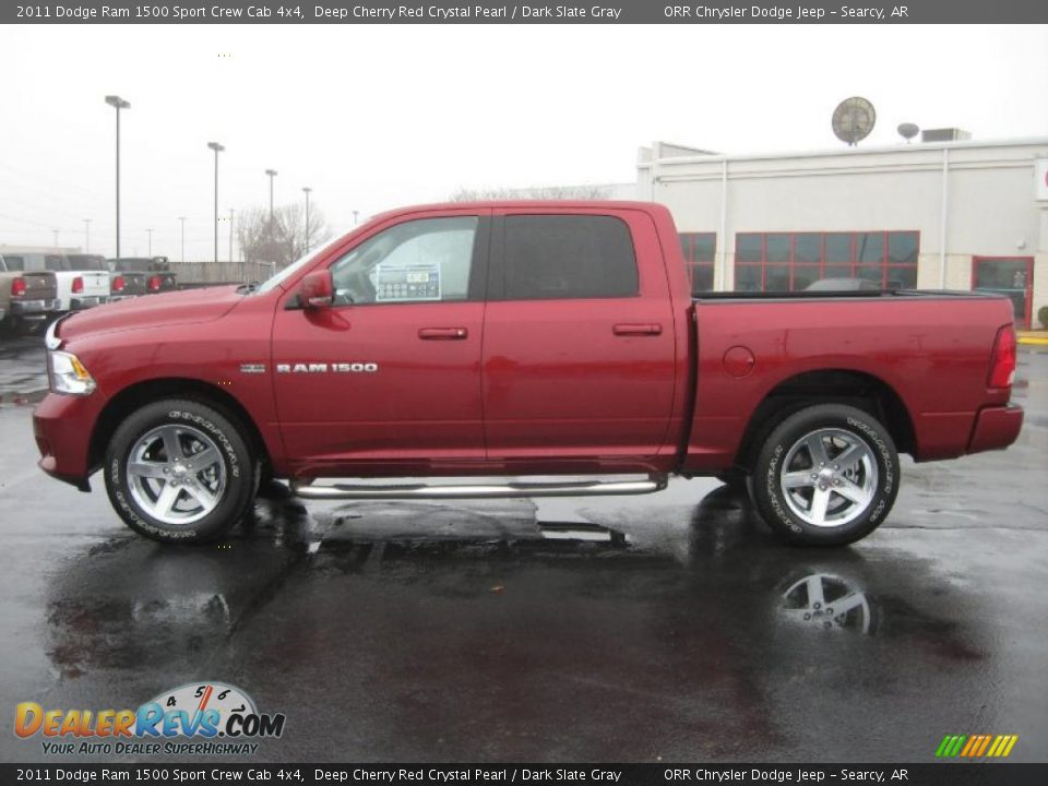2011 Dodge Ram 1500 Sport Crew Cab 4x4 Deep Cherry Red Crystal Pearl / Dark Slate Gray Photo #8