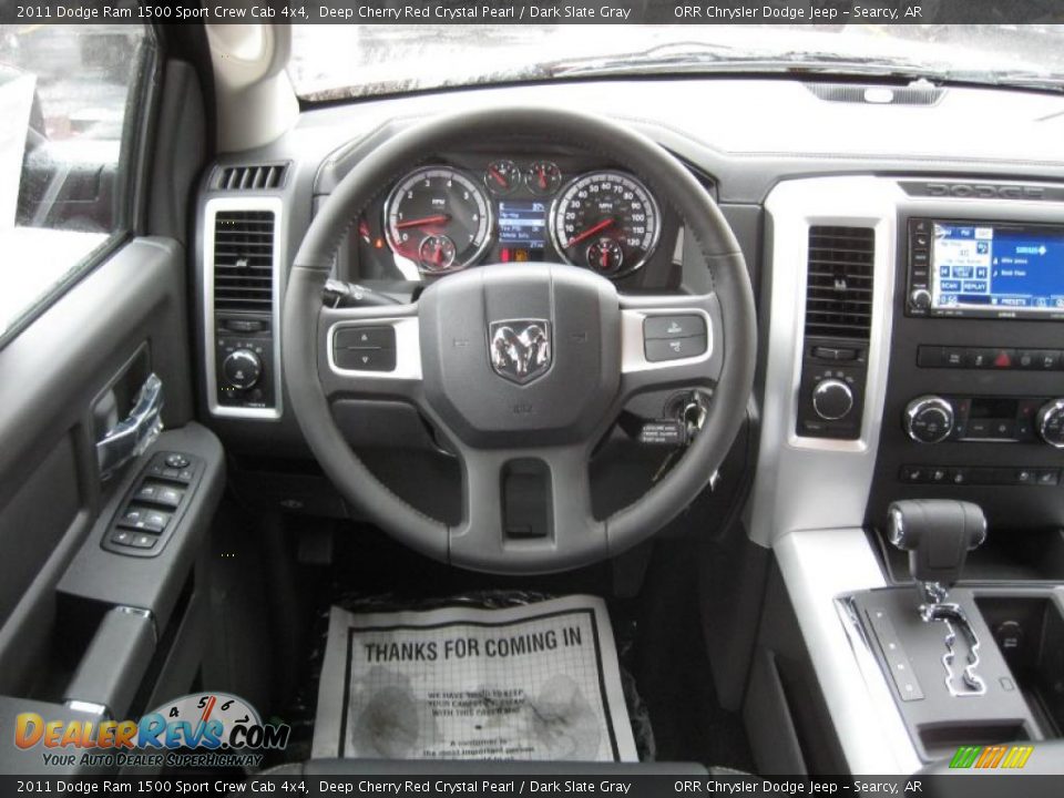 2011 Dodge Ram 1500 Sport Crew Cab 4x4 Deep Cherry Red Crystal Pearl / Dark Slate Gray Photo #9